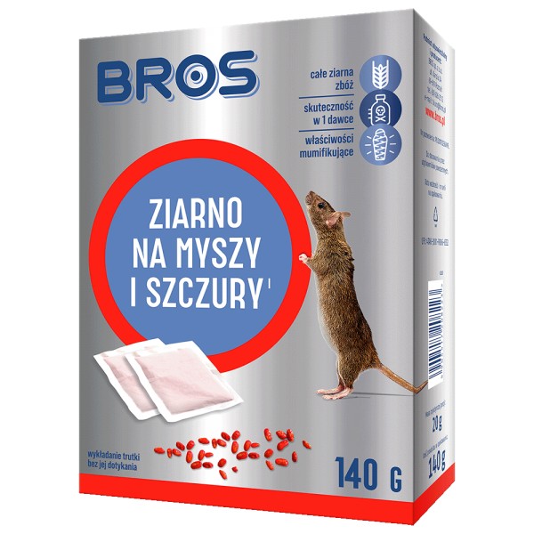 ZIARNO NA MYSZY I SZCZURY 140G BROS